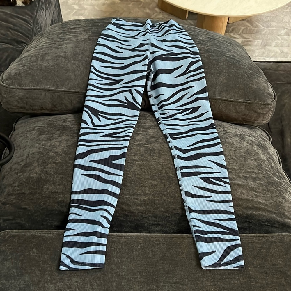 Beach riot - zebra print ribbed leggings